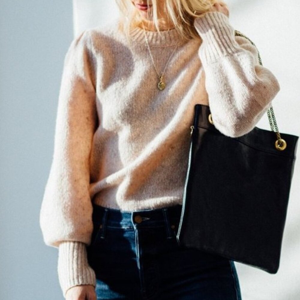 A.L.C. Kari Sweater in Cream/Blush - Size Medium